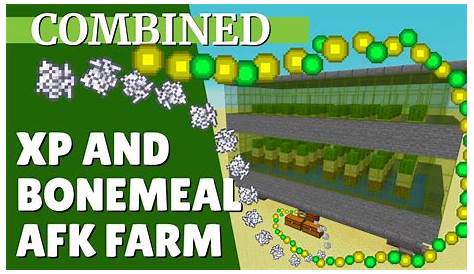 Minecraft XP Farm and Bonemeal Farm COMBINED for 1.14 | AFK XP and
