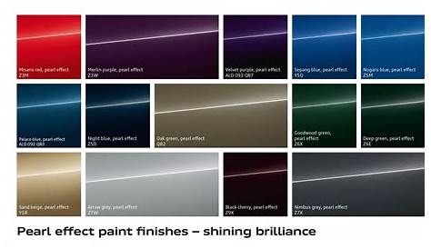 Audi Exclusive Paint Color Chart - Reviews Of Chart