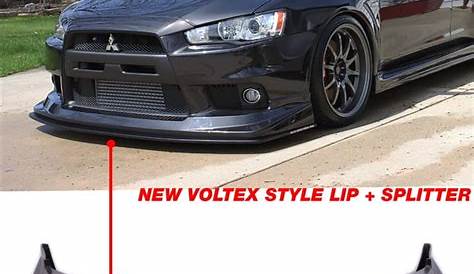Compatible with 08-15 Mitsubishi Lancer Evolution X V Style Front