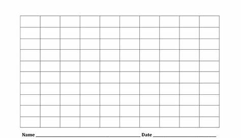 Blank Number Chart 1 100 Easy 1 | Letter worksheets, Telling time
