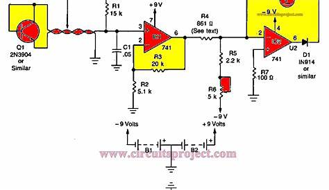 Digital Electronic Thermometer Circuit Diagram
