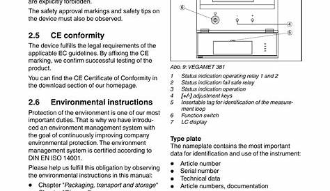 vegamet 841 manual