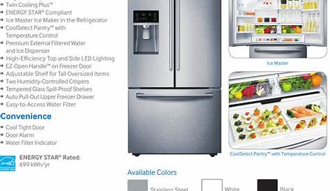 samsung rf23hcedbsr aa refrigerator user manual
