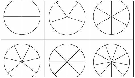 fraction circles worksheet
