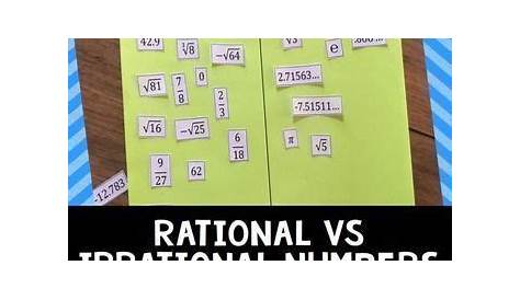 rational vs irrational worksheets