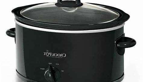 Crock-Pot 4 Quart Manual Slow Cooker, Black, Dishwasher