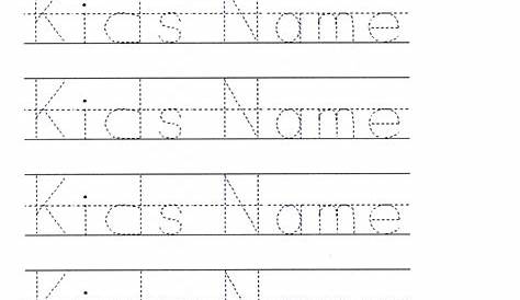 Create Your Own Word Tracing Worksheets - Name Tracing Generator Free