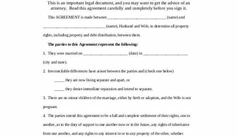 Separation Agreement Template – 14+ Free Word, PDF Document Download
