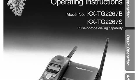 PANASONIC KX-TG2267B OPERATING INSTRUCTIONS MANUAL Pdf Download