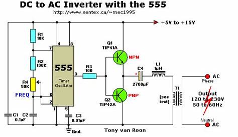 dc to ac inverter schematic