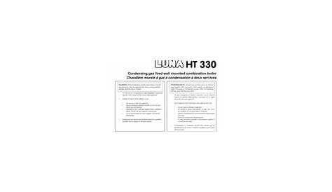 Baxi LUNA HT 330 Manuals | ManualsLib
