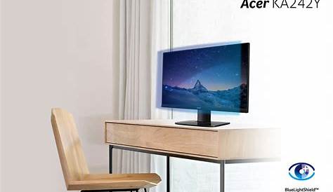 Monitor Acer KA242Y, Visual Tajam dengan Desain Modern Ergonomis