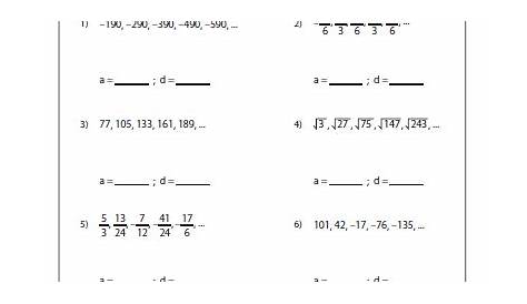 geometric sequences worksheet algebra 1