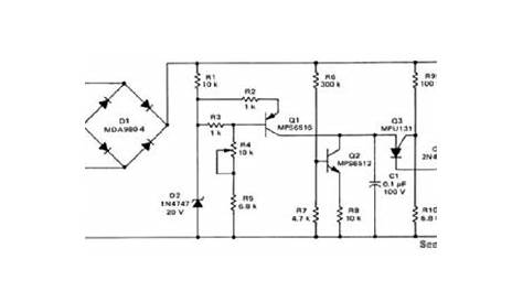 scr voltage regulator circuit diagram