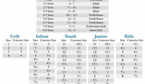 vans kids clothing size chart
