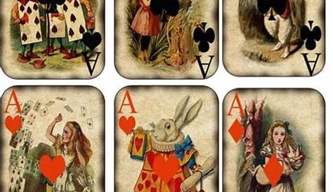 Set of 8 Alice in Wonderland note cards. They measure 3 3/4" x 5 1/4