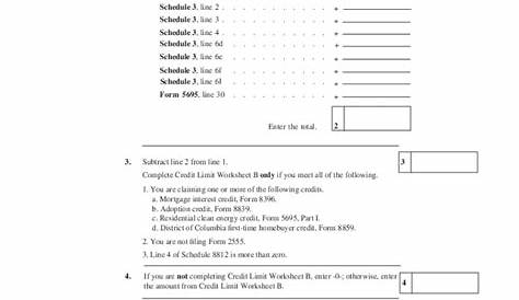 irs 8812 line 5 worksheets