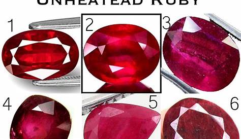 high quality ruby colour chart