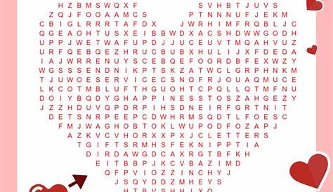 Adorable Valentine’s Day Word Search Printable! - I Spy Fabulous