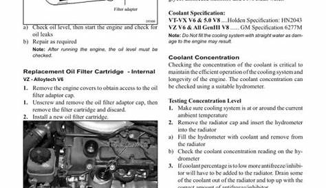 vy commodore service manual