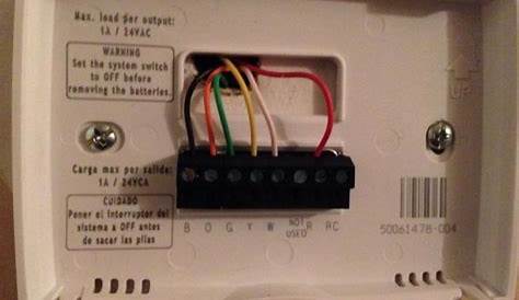 5 wire honeywell thermostat wiring diagram