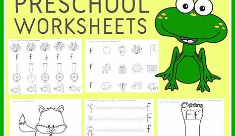 f worksheets for preschool