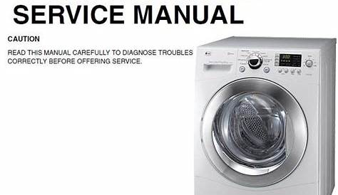 LG WD14030FD Washing Machine Service Manual | Washing machine service