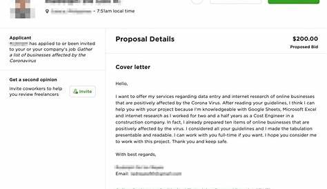 Dapatkan Contoh Cover Letter Upwork Terbaru - Lihat Contoh Terlengkap