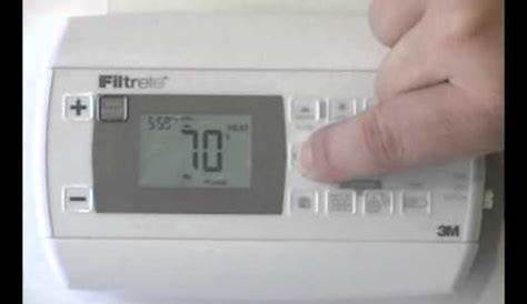 How to program the Filtrete 3M22 thermostat - YouTube