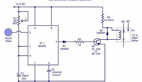 capacitive touch screen circuit diagram