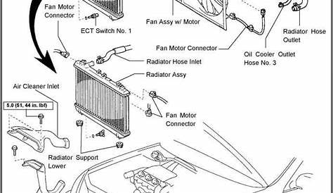 1997 toyota camry heater hose diagram