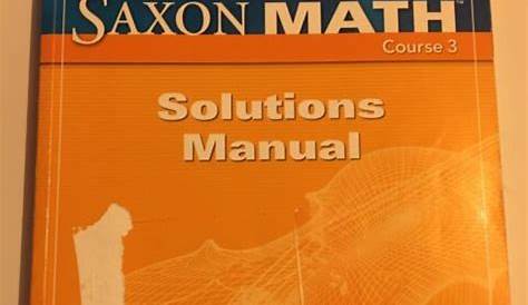 saxon math course 3 teacher edition pdf