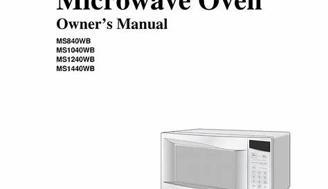 samsung microwave user manual pdf