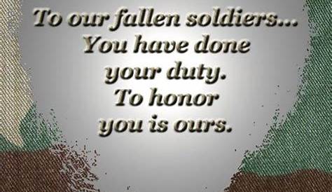 Fallen Soldier Poems And Quotes. QuotesGram