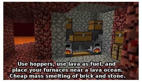 Lava isn't a renewable fuel, but it plentiful. : Minecraft