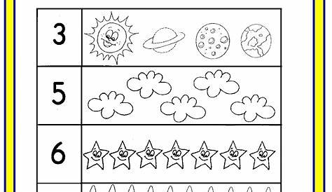 Space Number Count Worksheet | Worksheets, Counting worksheets