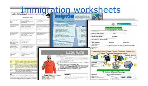 immigration worksheets