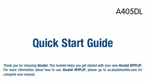 alcatel my flip 2 user manual