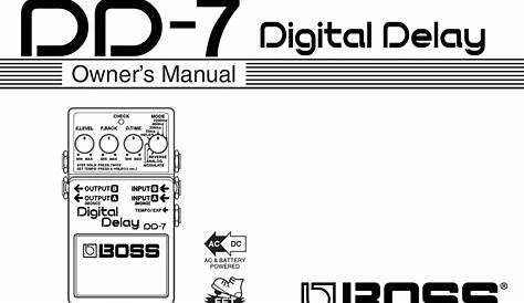 boss dd-8 manual