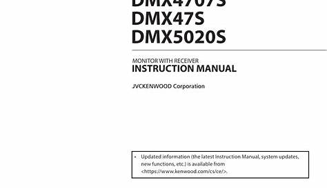 Kenwood DMX 4707 S, DMX 5020 S, DMX 47 S User manual | Manualzz