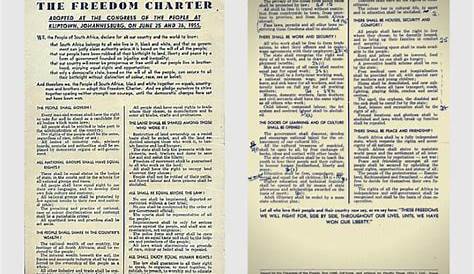 freedom charter south africa