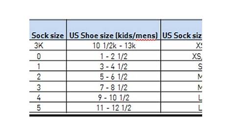 Adidas Socks Size Chart | amulette