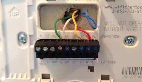 electrical - Installing of Honeywell Wi-Fi Programmable Thermostat