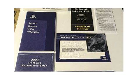 2005 toyota corolla owners manual