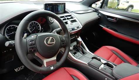 Circuit Red Interior Photo for the 2018 Lexus NX 300 F Sport AWD