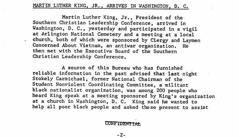 Martin Luther King Jr. Declassified: 9 Primary Source Documents | Gale