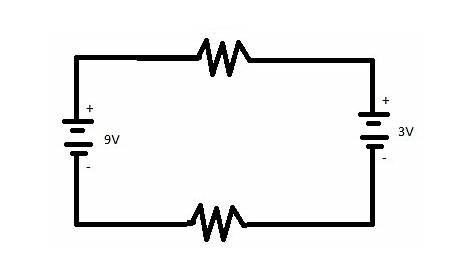 battery circuit symbol positive negative