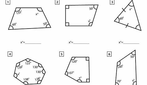 Interior And Exterior Angles Worksheet Pdf Answers | Review Home Decor