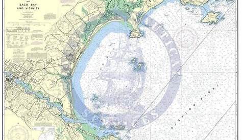 NOAA Nautical Chart 13287:Saco Bay and Vicinity|Saco River Depth Chart