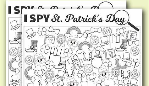 St. Patrick's Day I Spy - Free Printable - Mrs. Merry | St patricks day